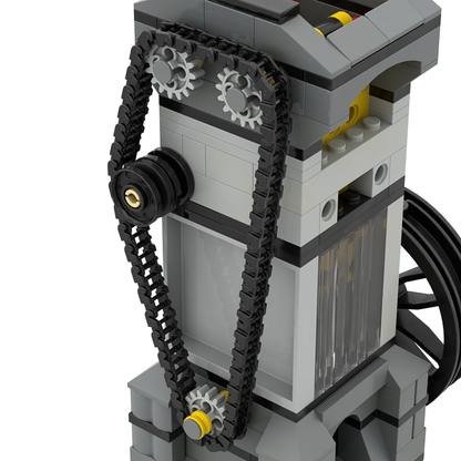 DOHC Single Cylinder Vacuum Engine