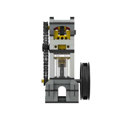 DOHC Single Cylinder Vacuum Engine
